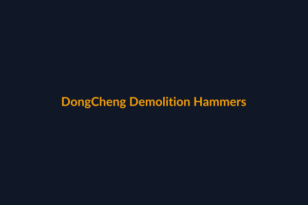 DongCheng Demolition Hammers available at Raguveer Electric Talala